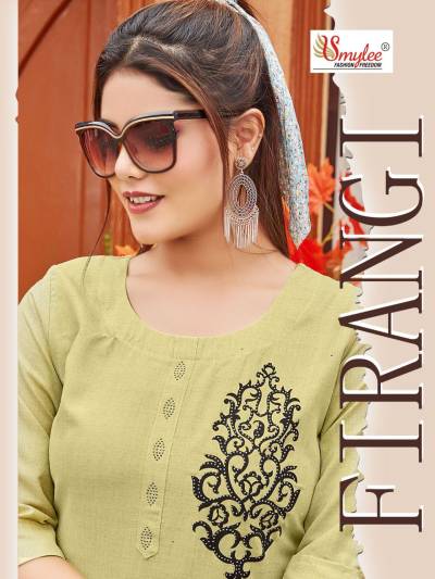 Firangi By Smylee Fancy Rayon Kurti Collection